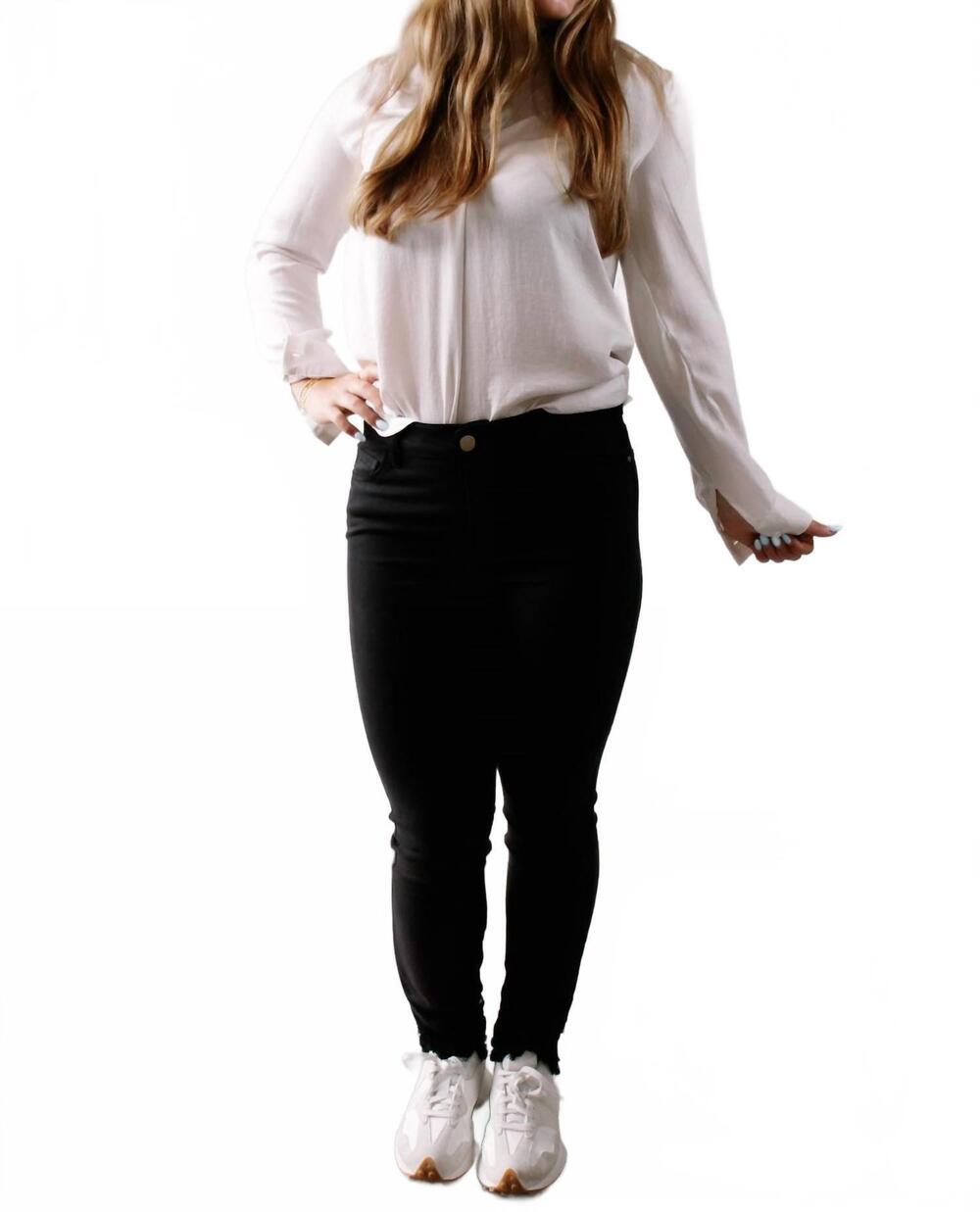 NEW RENUAR women's straight pants in black